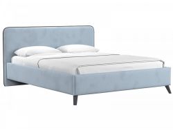 Кровать 1600 с основанием Миа Аватар 970 стальной светло-серый