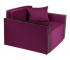 Кресло-кровать Милена с подлокотниками рогожка berry