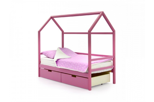 Кровать-домик Svogen с ящиками лаванда