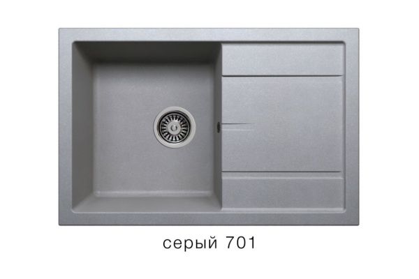 Кухонная мойка Tolero R-112 Серый 701