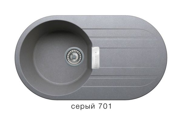 Кухонная мойка Tolero Loft TL780 Серый 701
