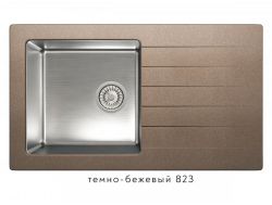 Кухонная мойка Tolero twist TTS-860 Темно-бежевый 823